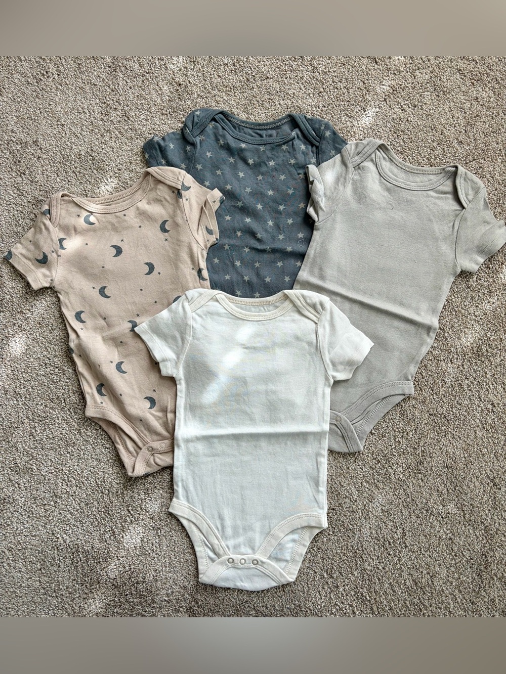 Classic Cotton Baby Onesie Set of 4